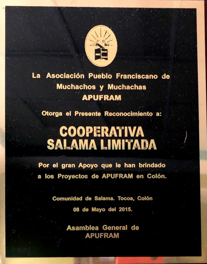 Reconocimientos Cooperativa Agropecuaria Salama Ltda.