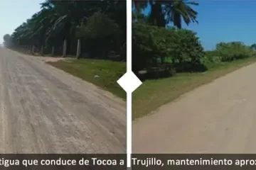 Reparación de Carretera que conduce a Cooperativa Salama